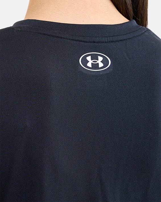 Women's UA Tech™ Short Sleeve in Black image number 5